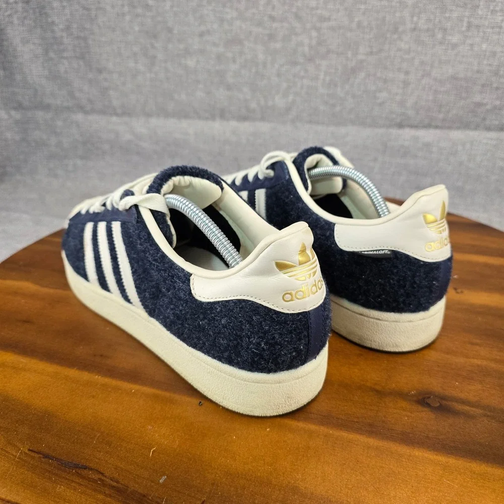 Adidas Superstar 80s PrimaLoft Navy Blue Wool Felt Shell Toe Mens 10.5 M20732